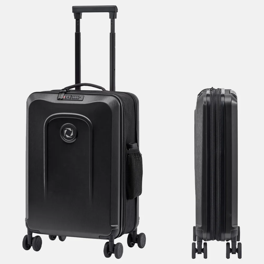 Senz Foldaway handbagage koffer opvouwbaar 55 cm pure black